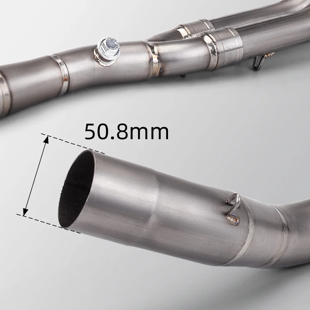 51mm Muffler Front Linkage Tube for Titanium R3 R25 MT03 2015-2024 Complete Motorcycle Exhaust System New Condition